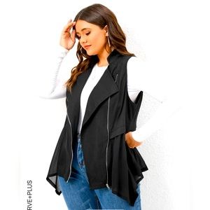 Shein 2x black vest